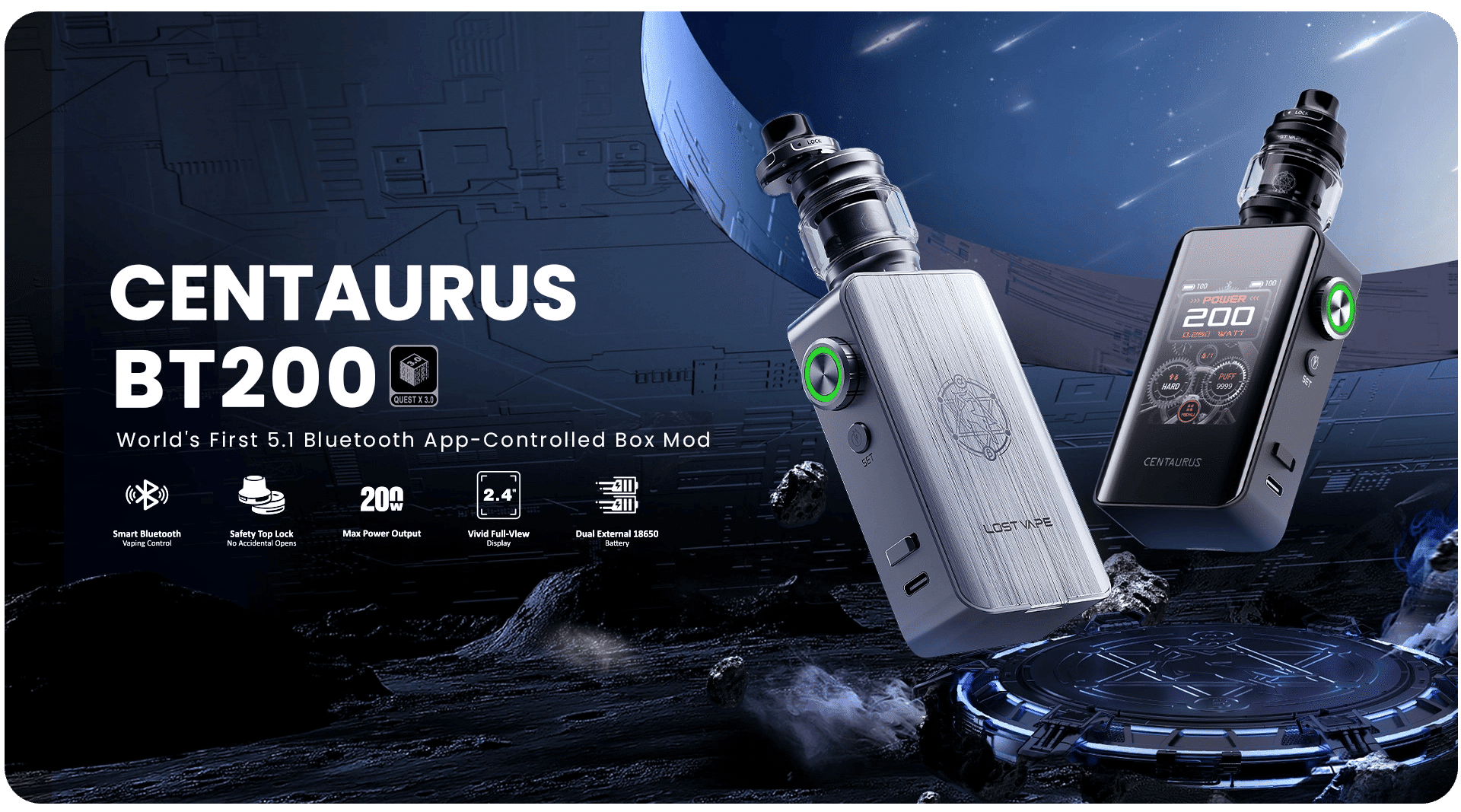 Lost Vape Centaurus BT200 Box Mod Banner1