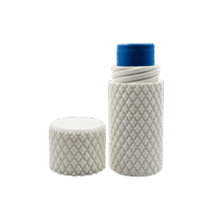 White Diamond Case for 1x 20700 or 21700 Battery