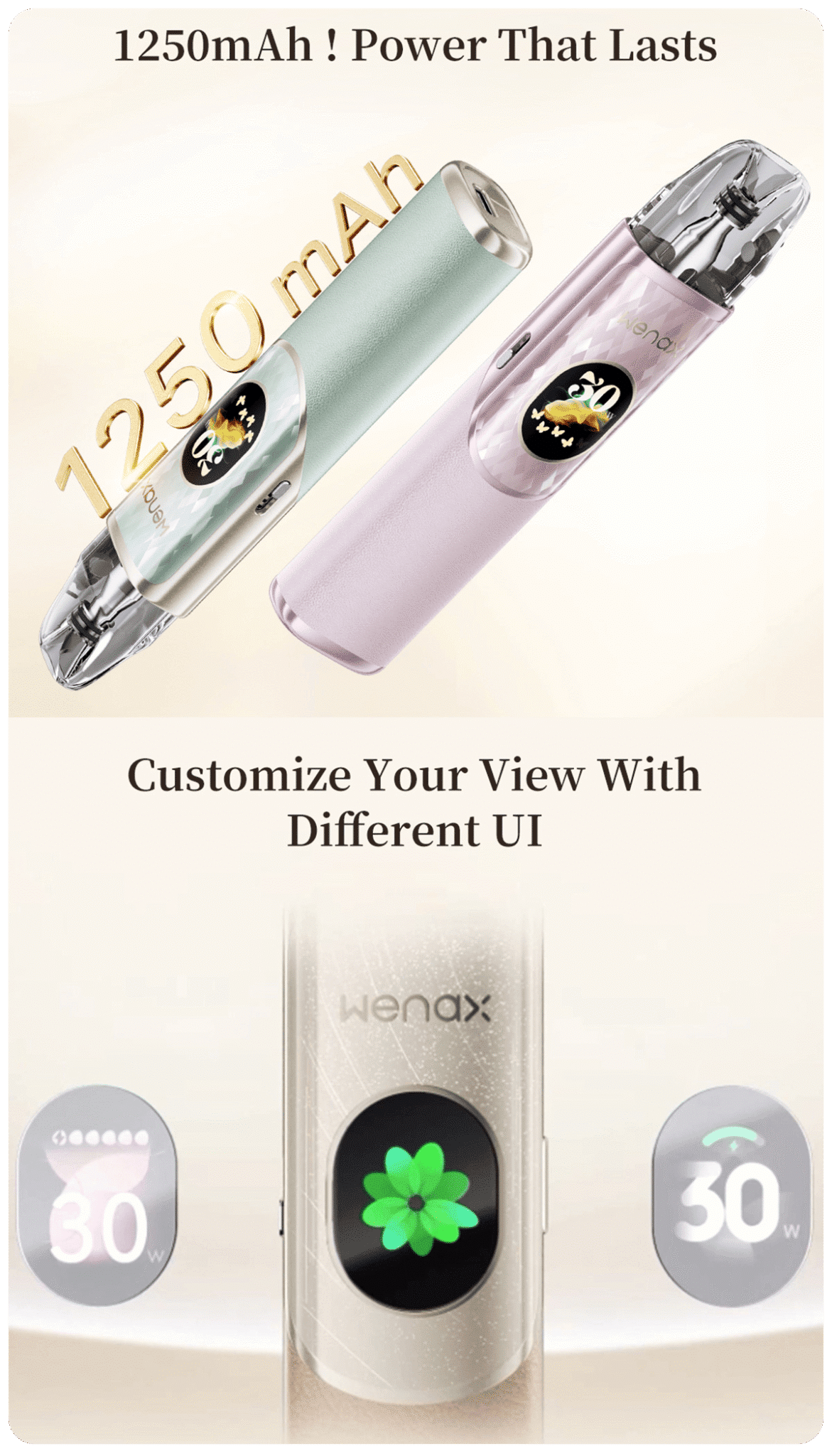 GeekVape Wenax Q2 Pod Kit 3ml 30W 1250mAh Banner5