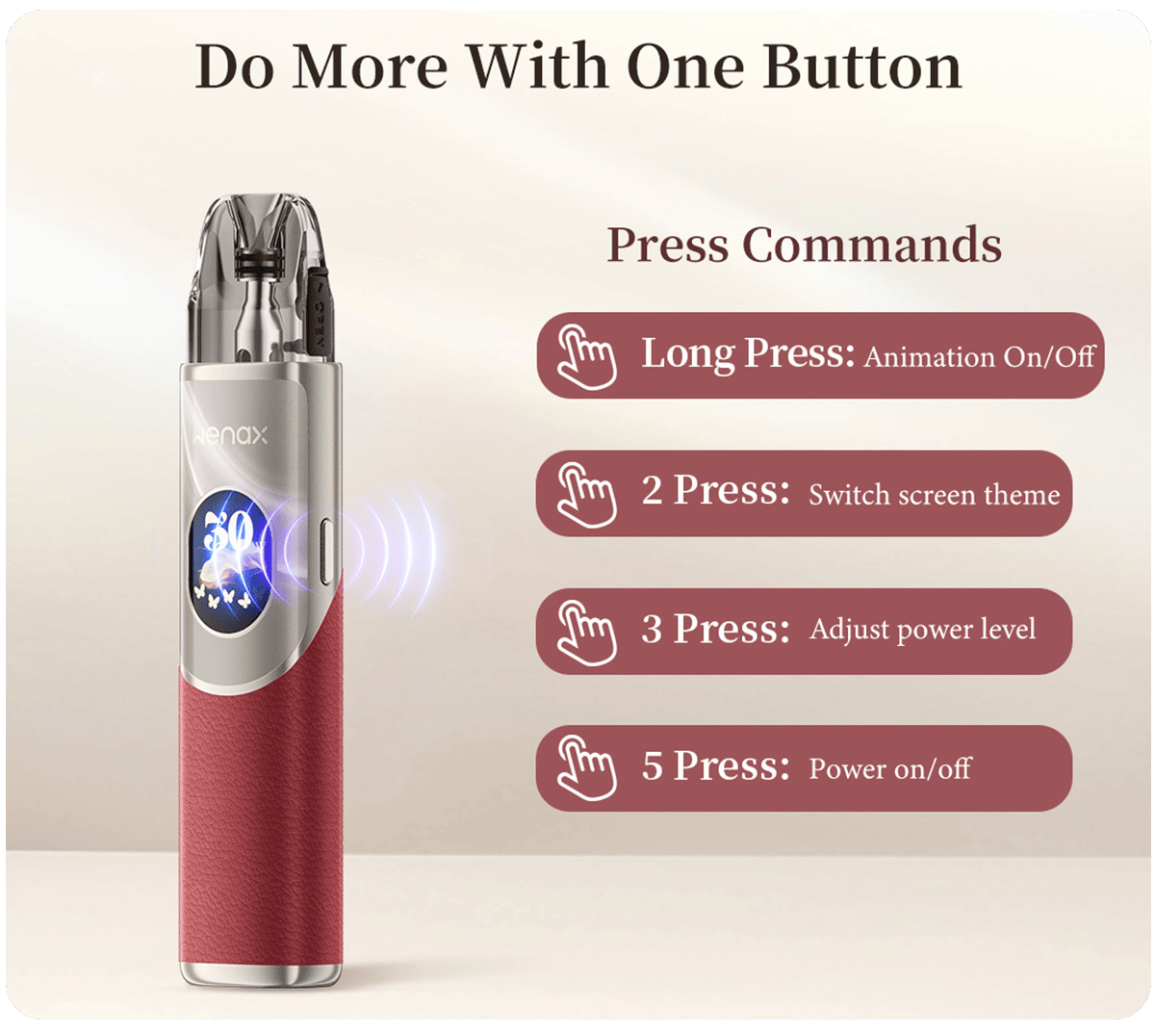 GeekVape Wenax Q2 Pod Kit 3ml 30W 1250mAh Banner6