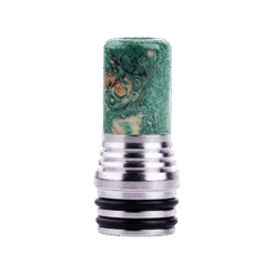Green Whisper Resin MTL Drip Tip 510 by Fumytech