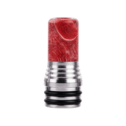 Red Whisper Resin MTL Drip Tip 510 by Fumytech