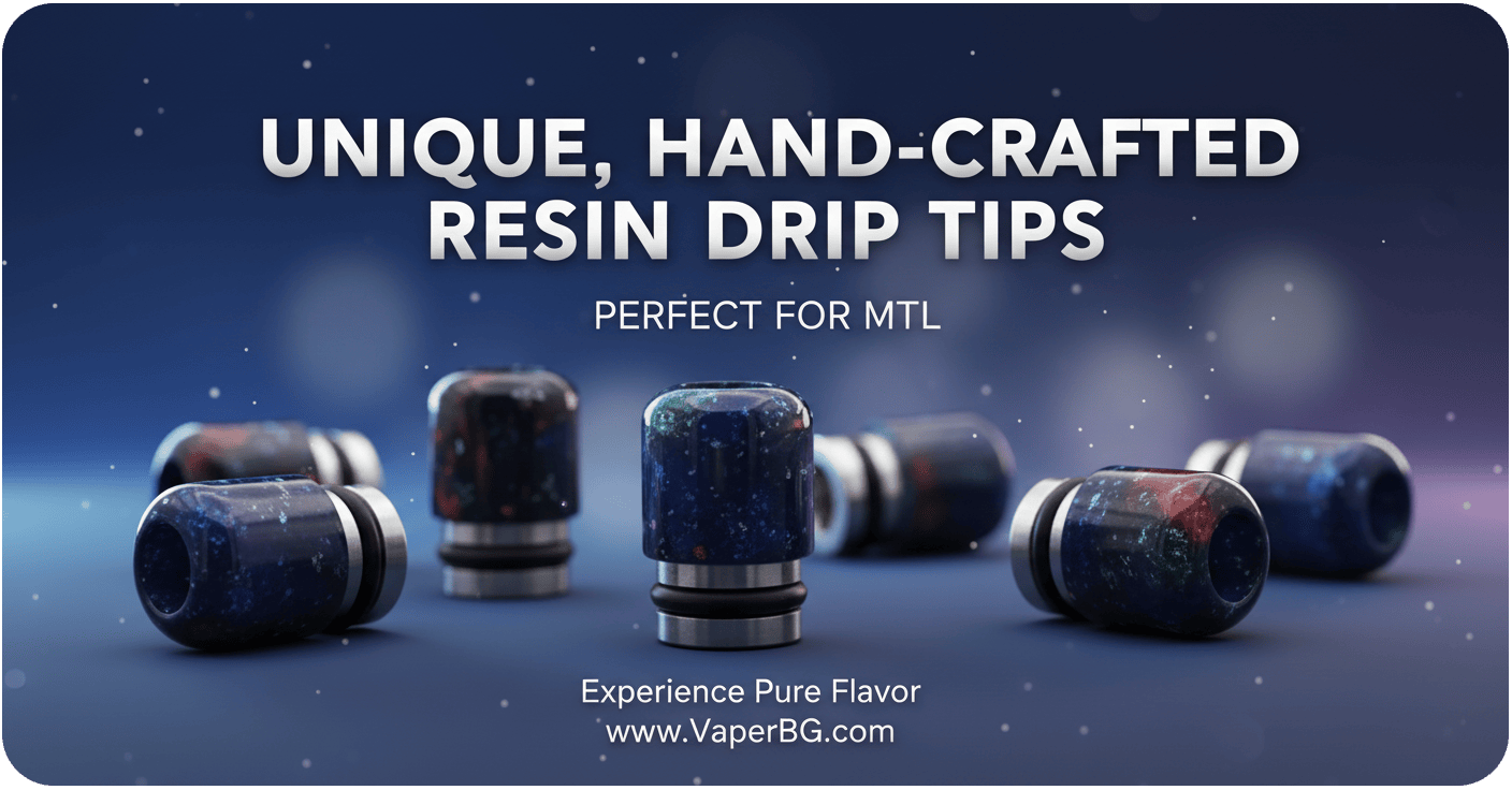 Resin Galaxy Short MTL Drip Tip 510 by ReeWape Banner1