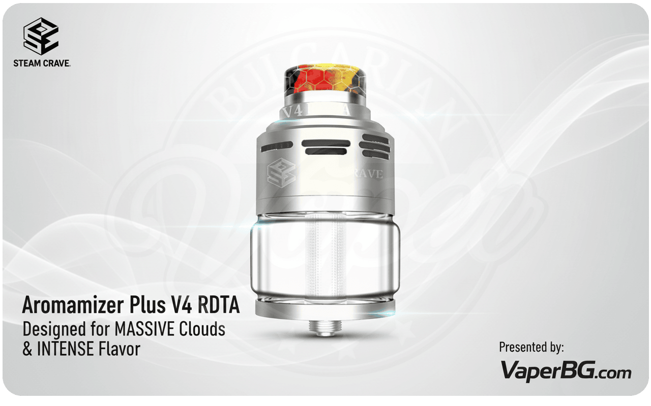 Steam Crave Aromamizer Plus V4 RDTA 13ml 30mm Banner1