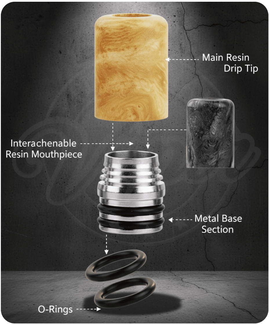 Whisper Resin MTL Drip Tip 510 by Fumytech Banner2
