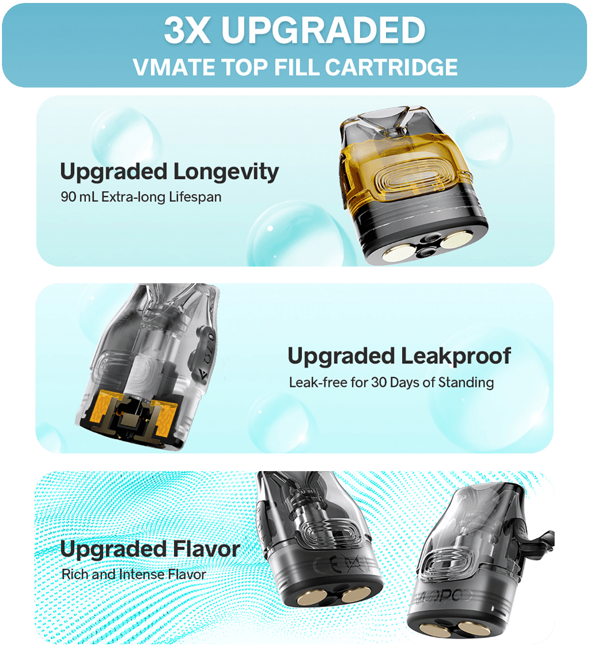 VooPoo VMate i3 Pod Kit 3ml 1500mAh Banner4