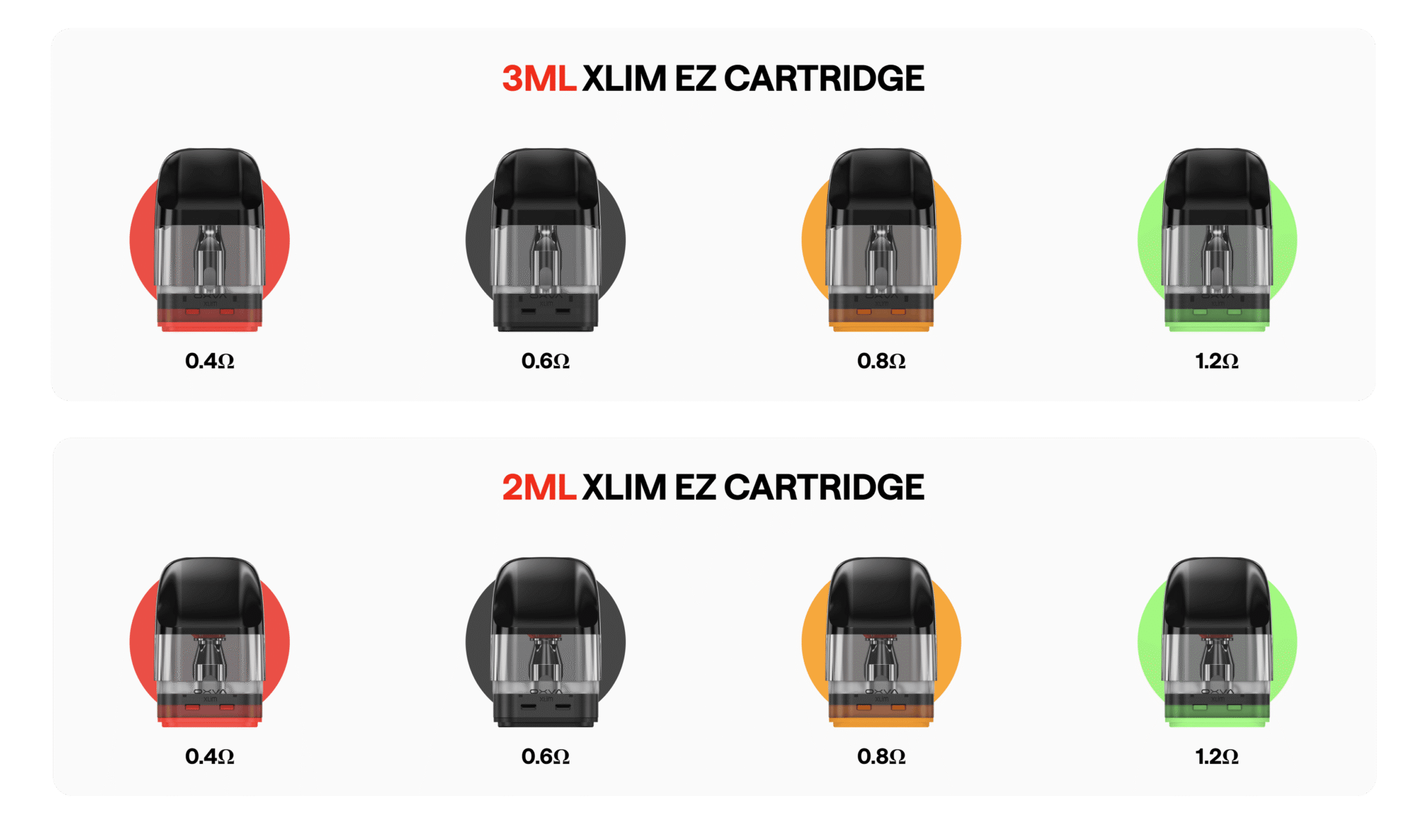OXVA Xlim EZ Top Fill Mesh Pod Cartridge 3ml Banner3