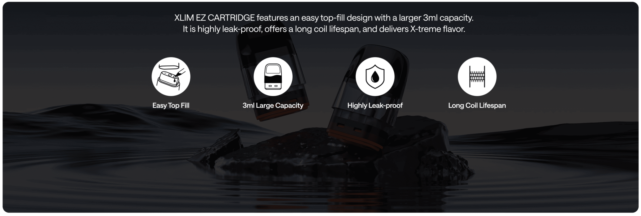 OXVA Xlim EZ Top Fill Mesh Pod Cartridge 3ml Banner4