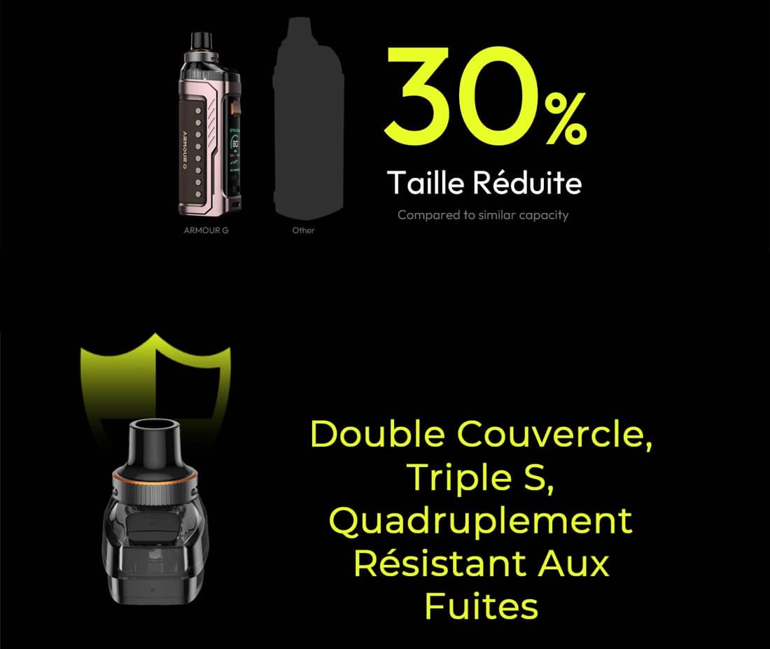 Vaporesso Armour G MTL 3000mAh 5ml Pod Mod Kit Banner6