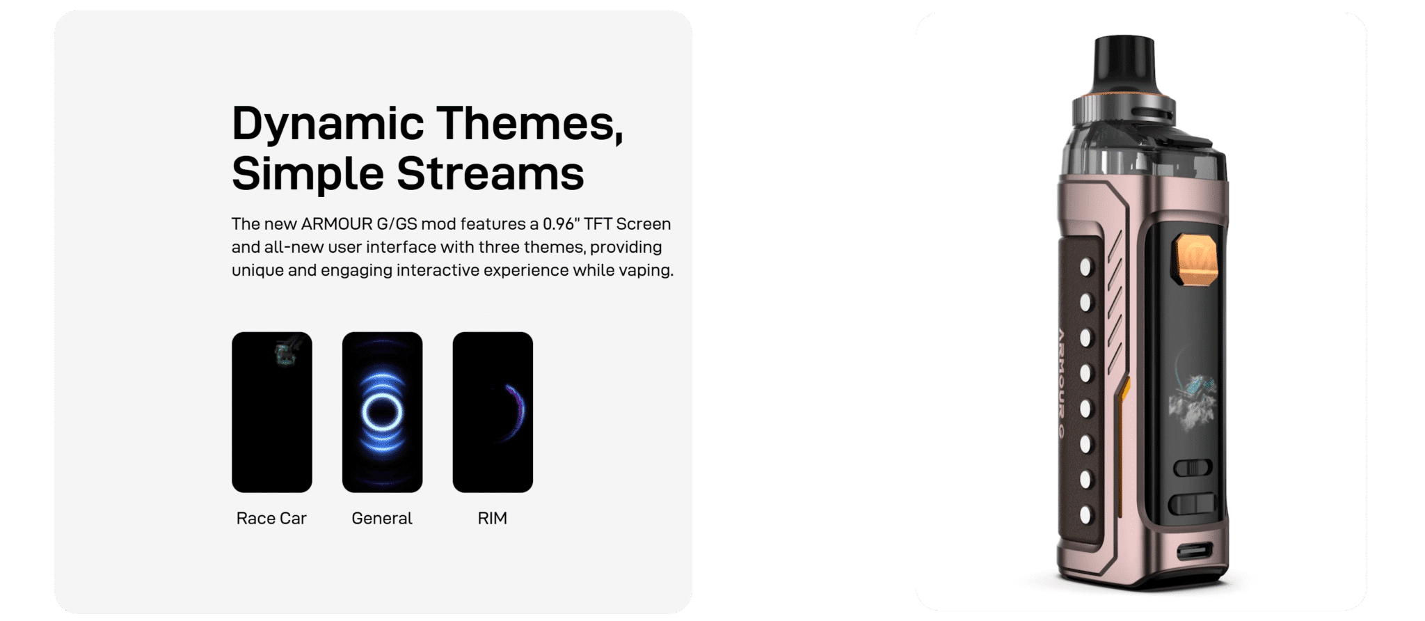 Vaporesso Armour G MTL 3000mAh 5ml Pod Mod Kit Banner7